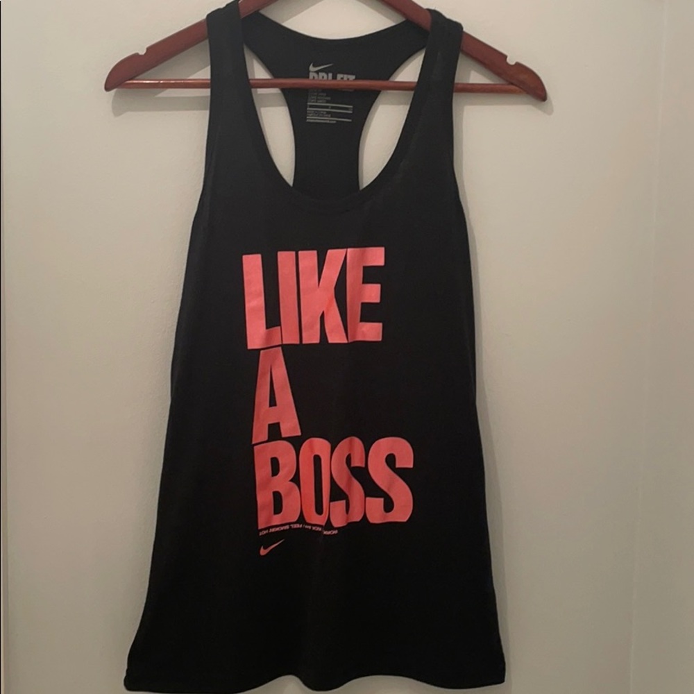 Nike Dri-Fit Racerback “LIKE A BOSS” Tank
